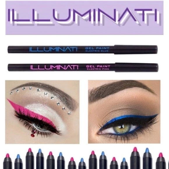 New/Sealed Illuminati Gel Paint Eyeliner Set in Electric Pink & Electric Blue - Picture 1 of 12